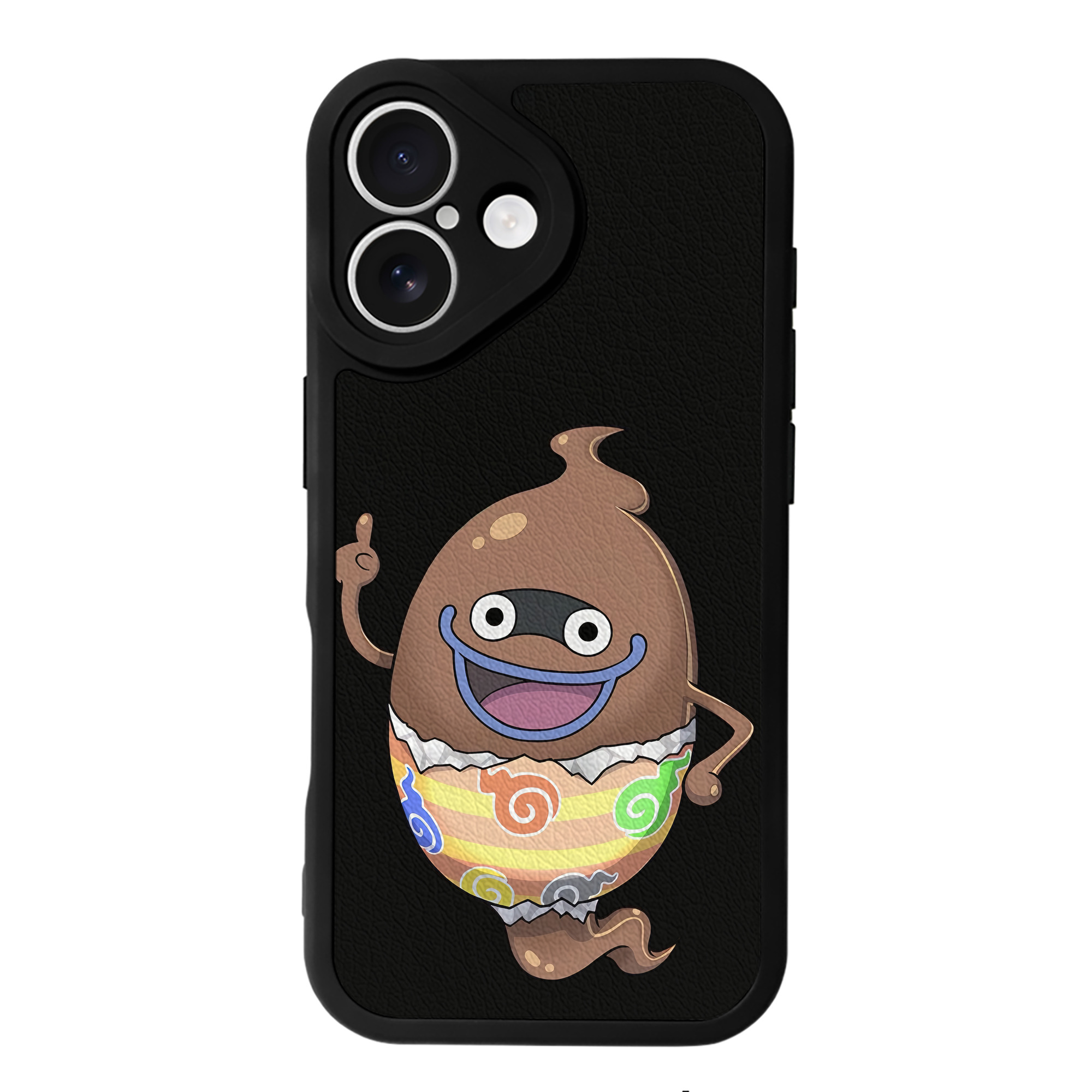 （画像用） 妖怪ウォッチ Yo-kai Watch 【iPhone 16シリーズ対応】シリコンスマホケース（レザー調） 材質：シリコン